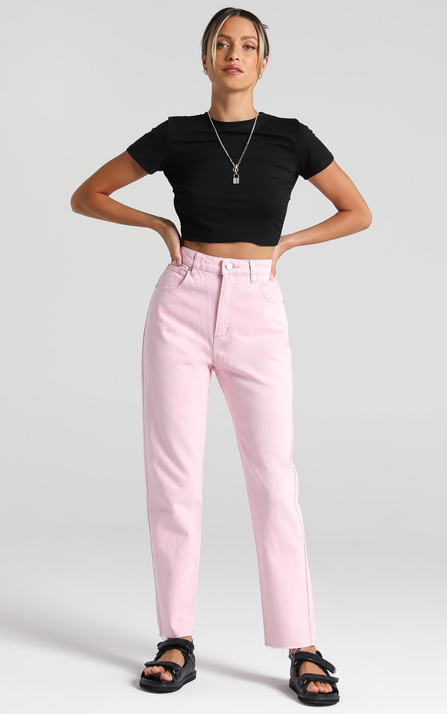 Abrand X Dyspnea - A '94 High Slim Jean in Pink