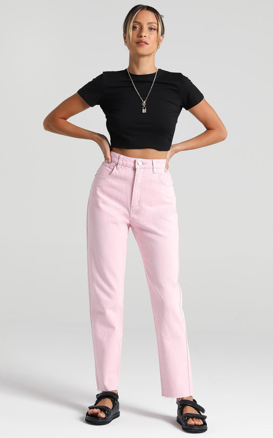 Abrand X Dyspnea - A '94 High Slim Jean in Pink