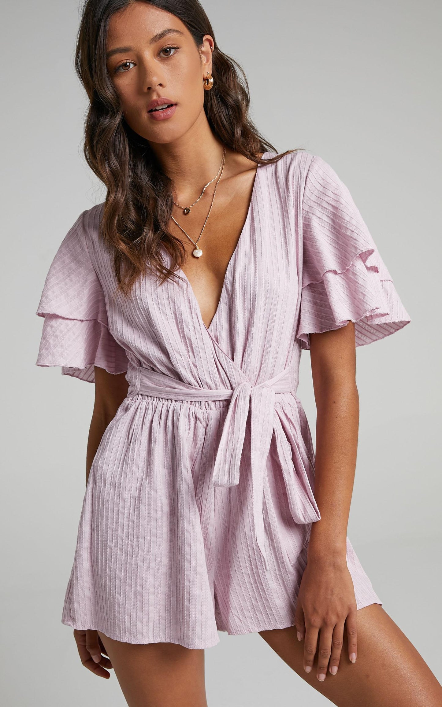 Run Away Girl Playsuit in Lilac