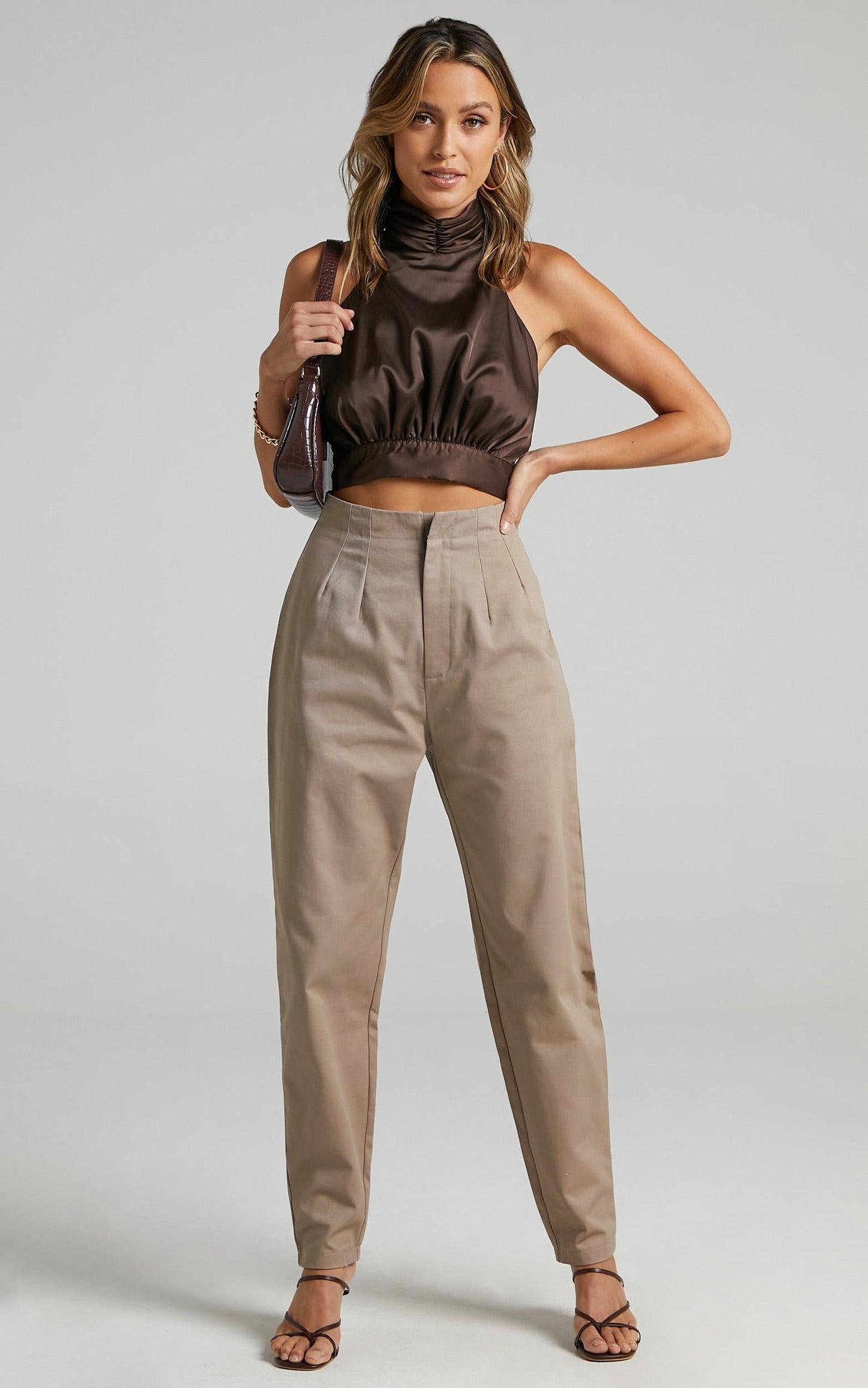 Delphine Pants in Mushroom