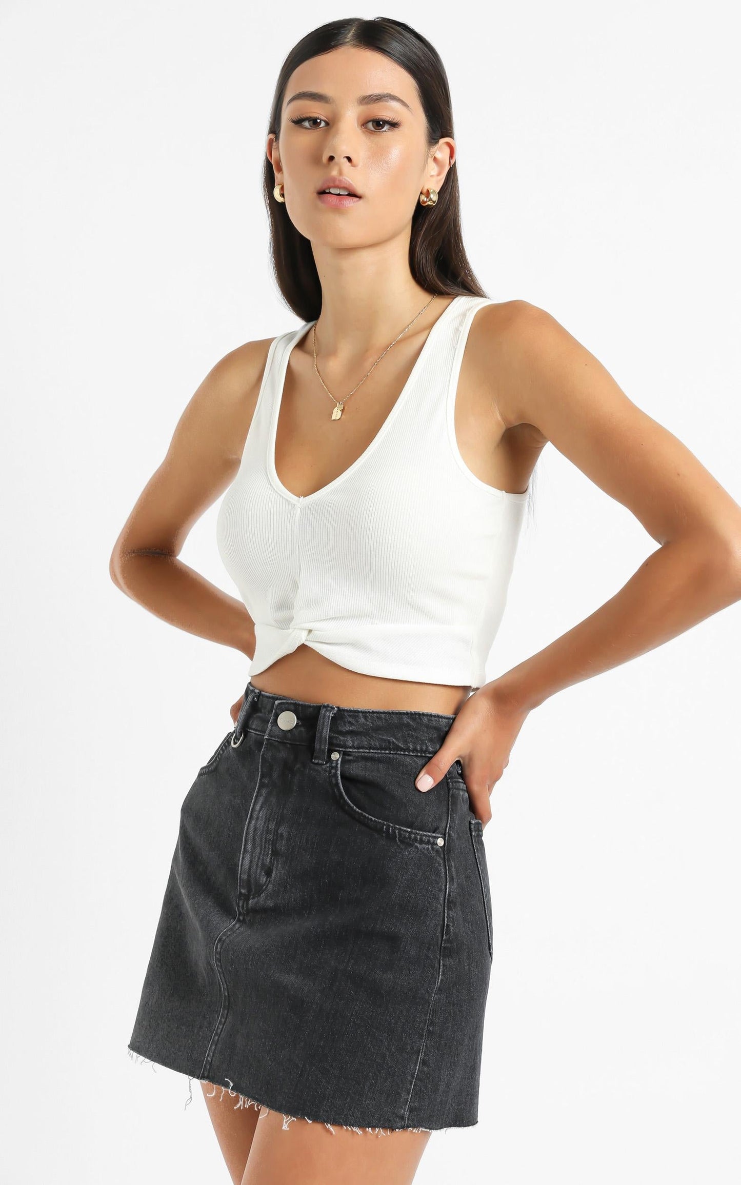 Neuw - Darcy Denim Skirt in Zero Sunset