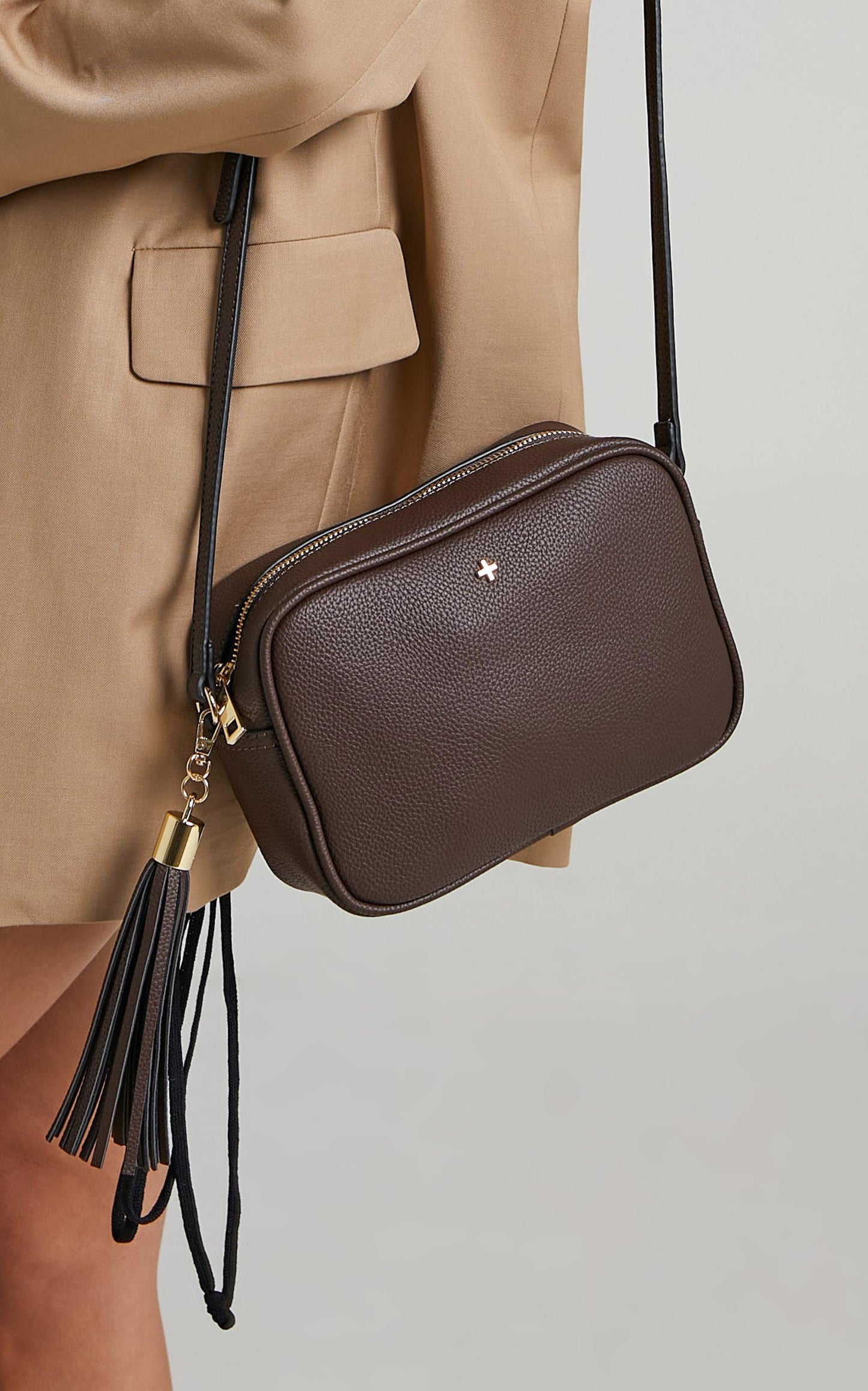 Peta and Jain - Gracie Bag in Chocolate Pebble