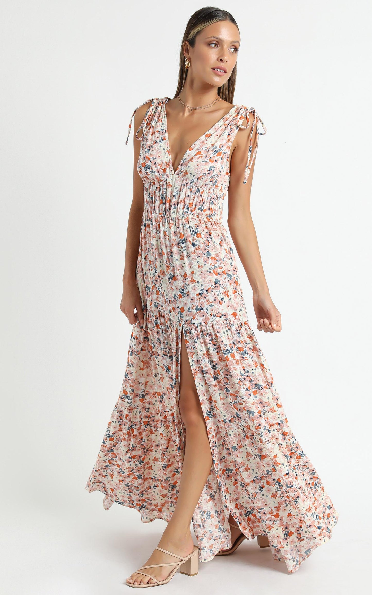 Minkpink - Samaria Sun Tiered Maxi Dress in Samaria