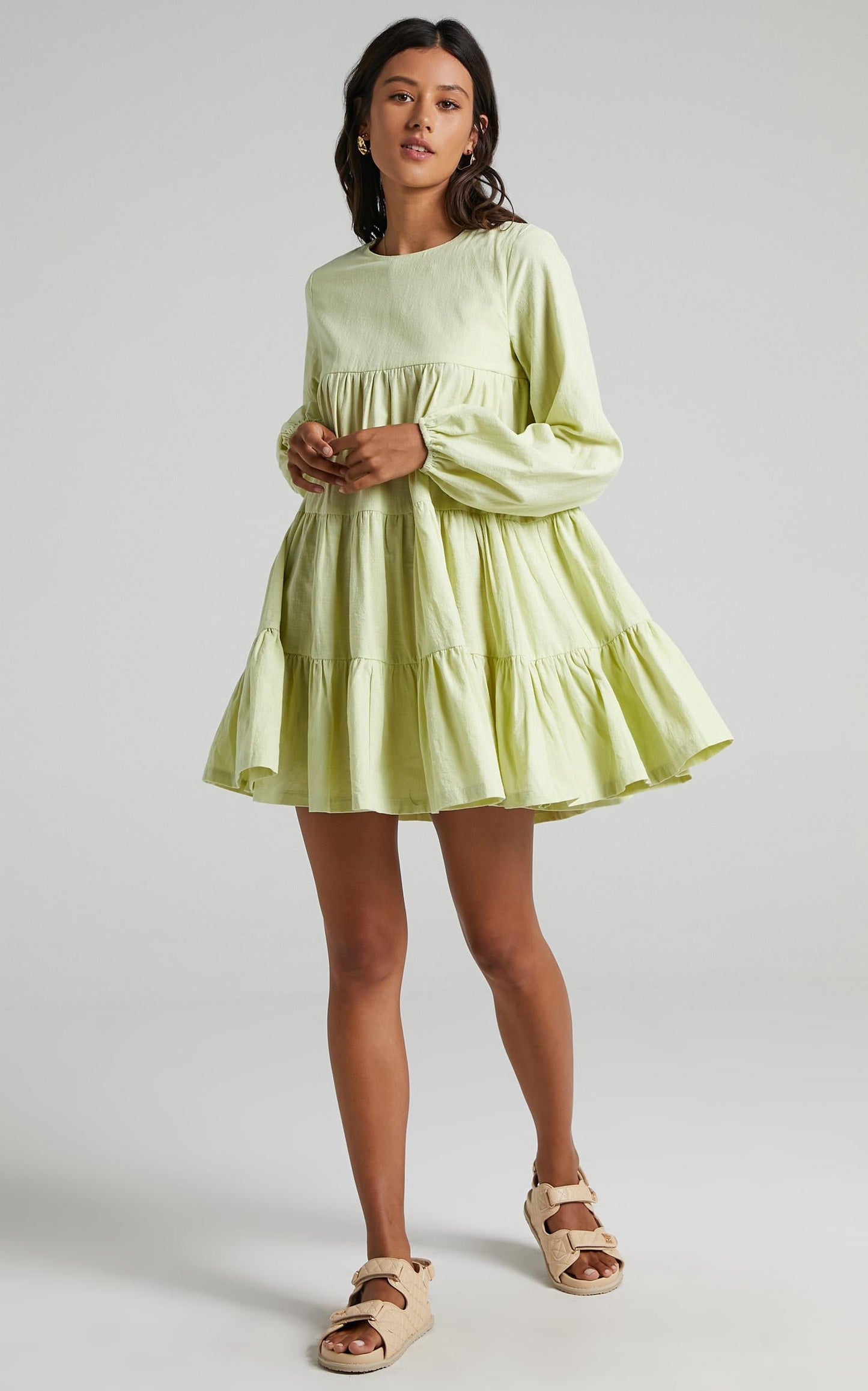 Toulouse Dress in Citrus Green