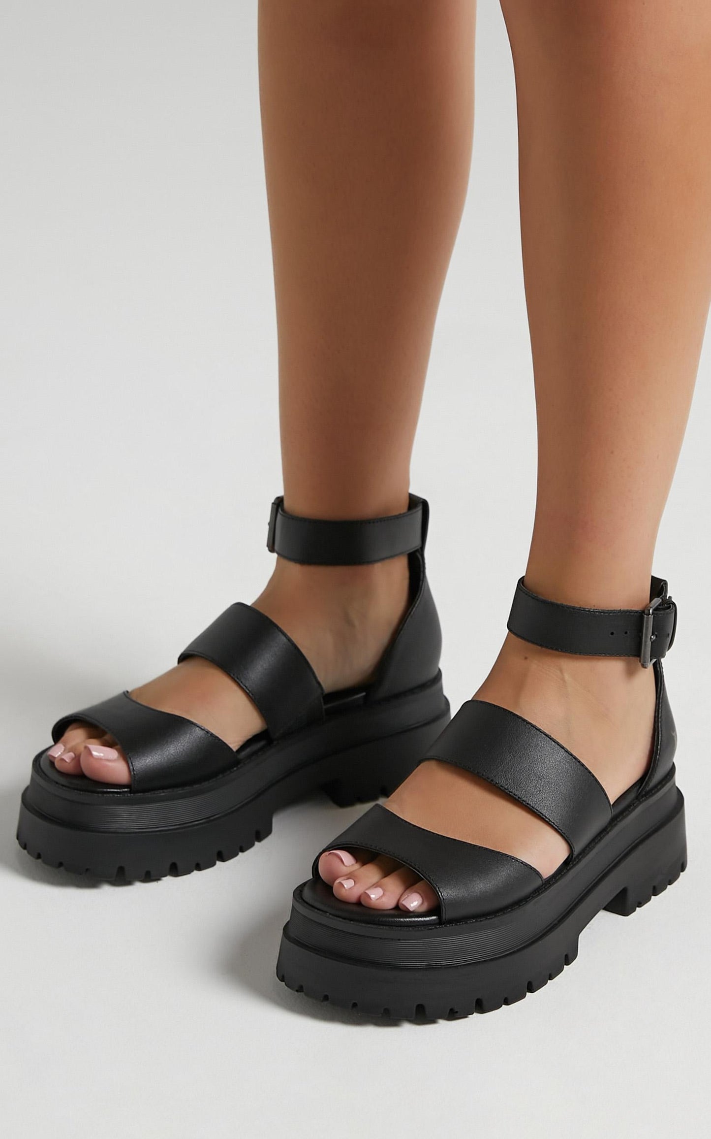 Windsor Smith - Thrilled Sandals in Black Leather