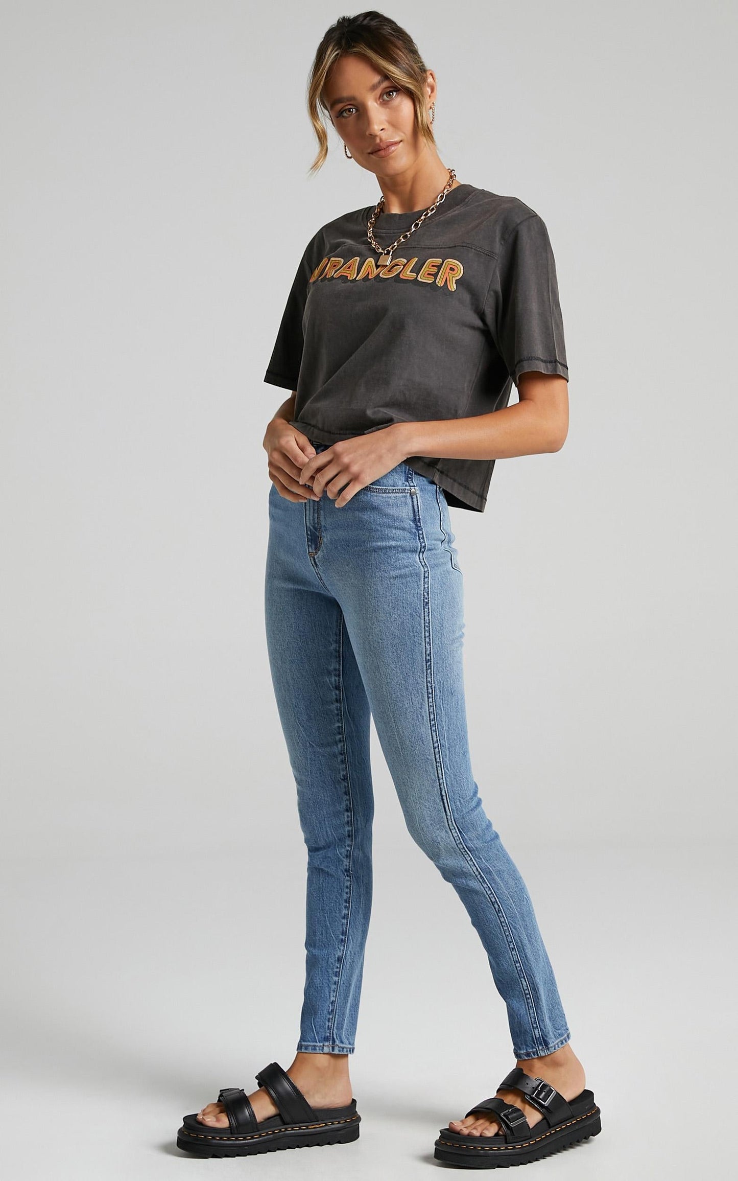 Wrangler - Hi Pins Cropped Jean in Dreamboat
