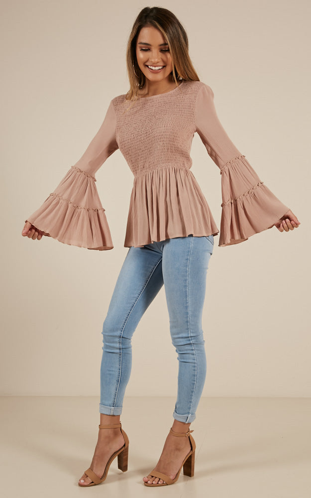 Whatever Works Top In Mocha
