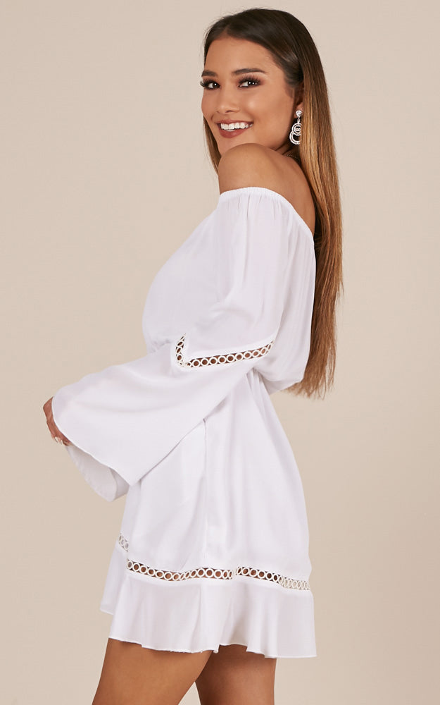 A Touch Of Twinkle Dress In White