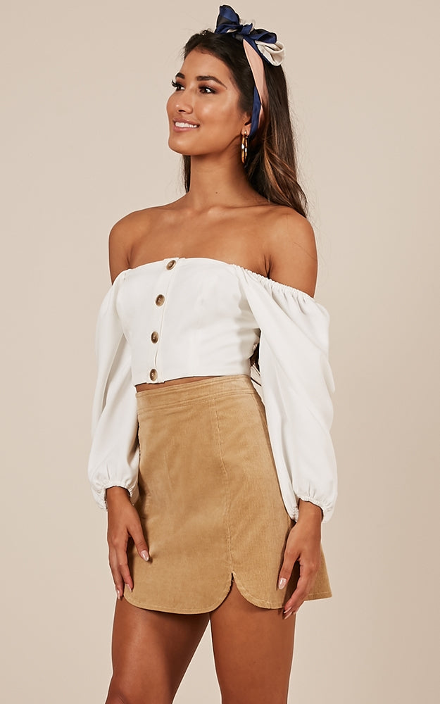 Rain Shadow Top In White