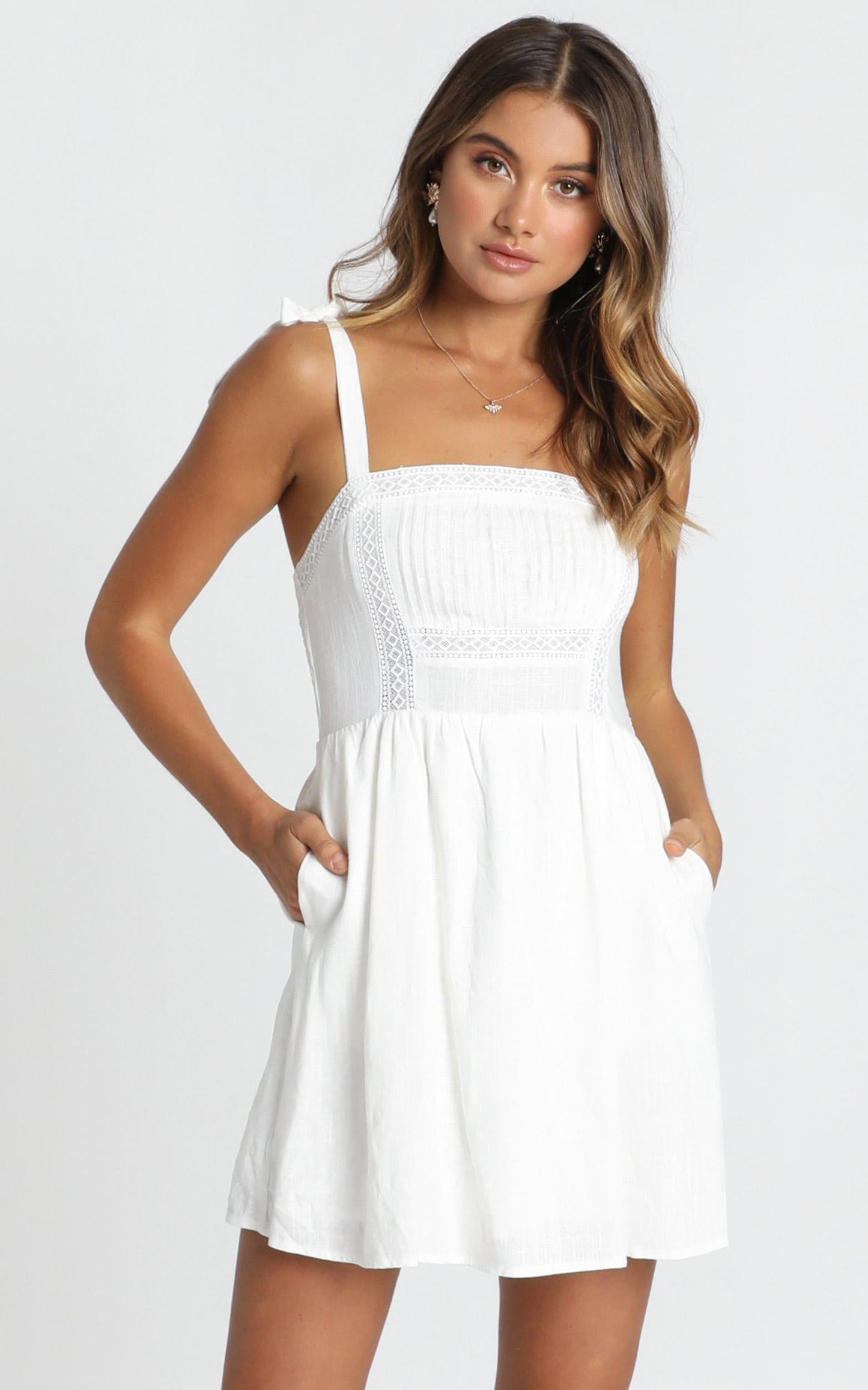 Hawaii Dreaming Dress In White