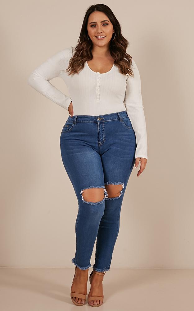 Love On The Weekend Bodysuit In White
