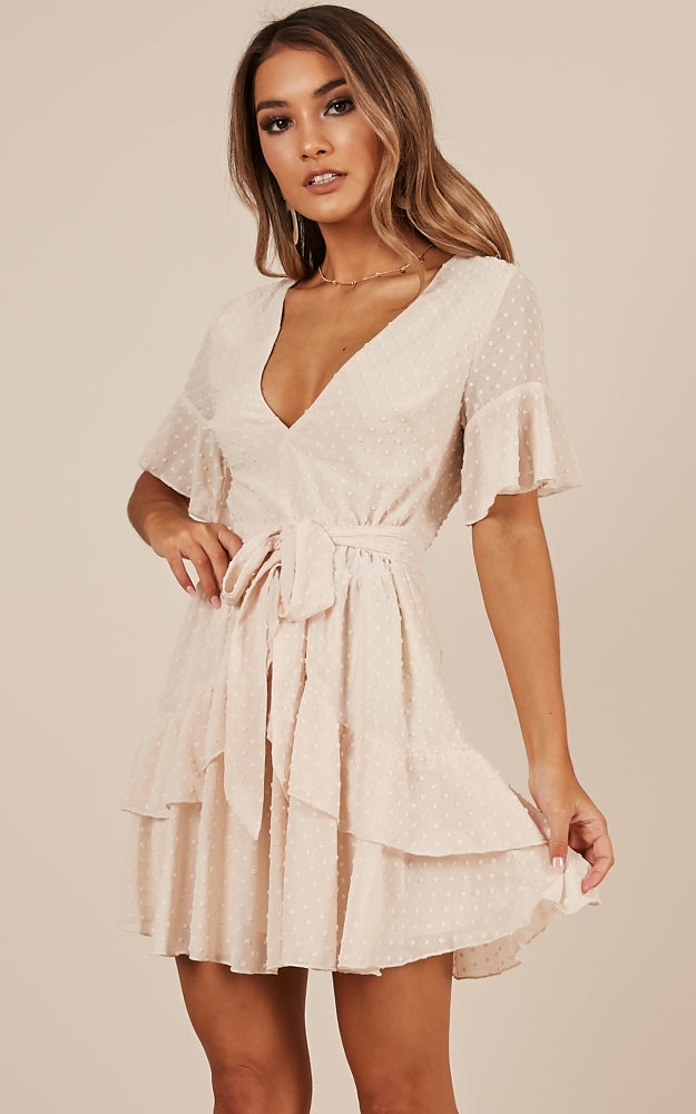 Know What You Want Dress In Beige