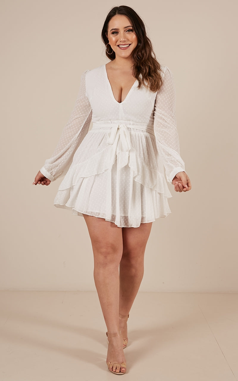 For A Rainy Day Dress In White