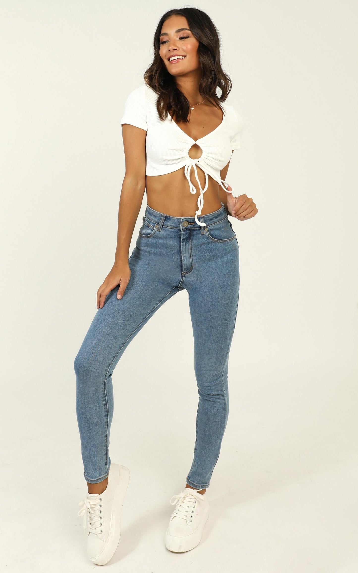 Brooklyn Girl Top In White