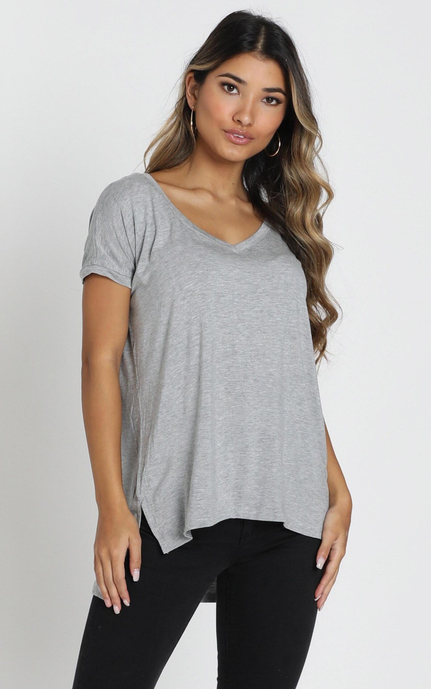 Back To Basics Top In Grey