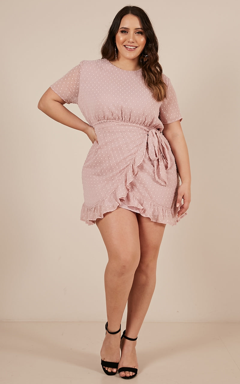 Perfect Solution Dress In Blush