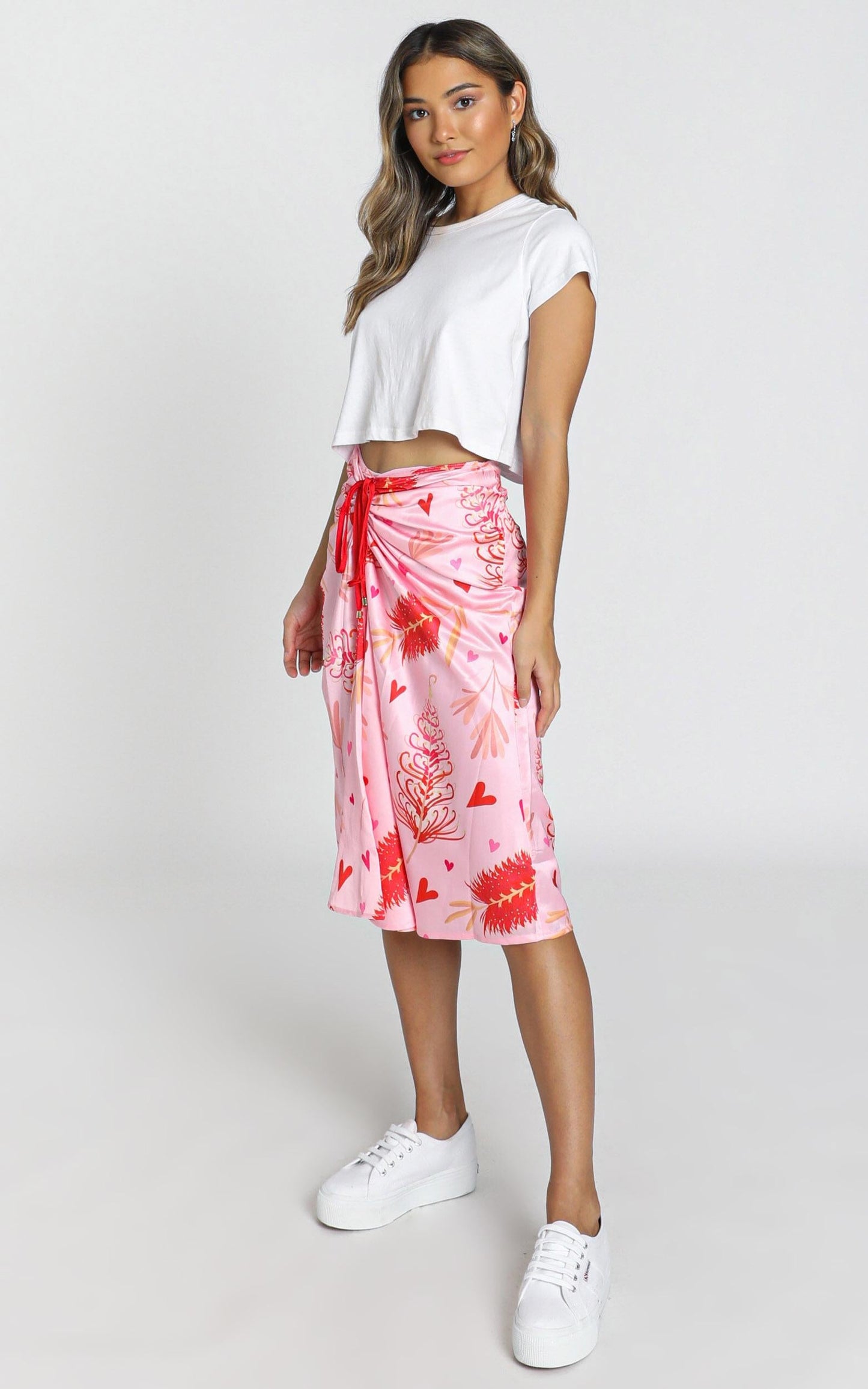 ZYA The Label - Myrtle Magic Skirt in Pink Print