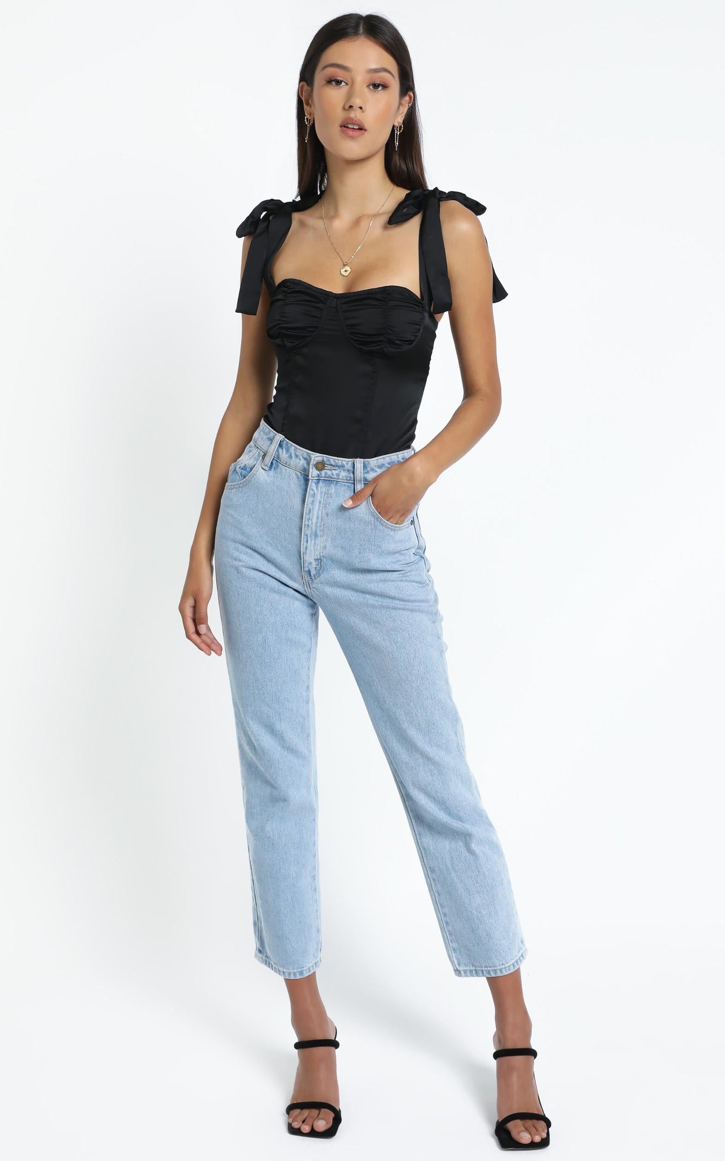 Lioness - Bood Up Top in Black