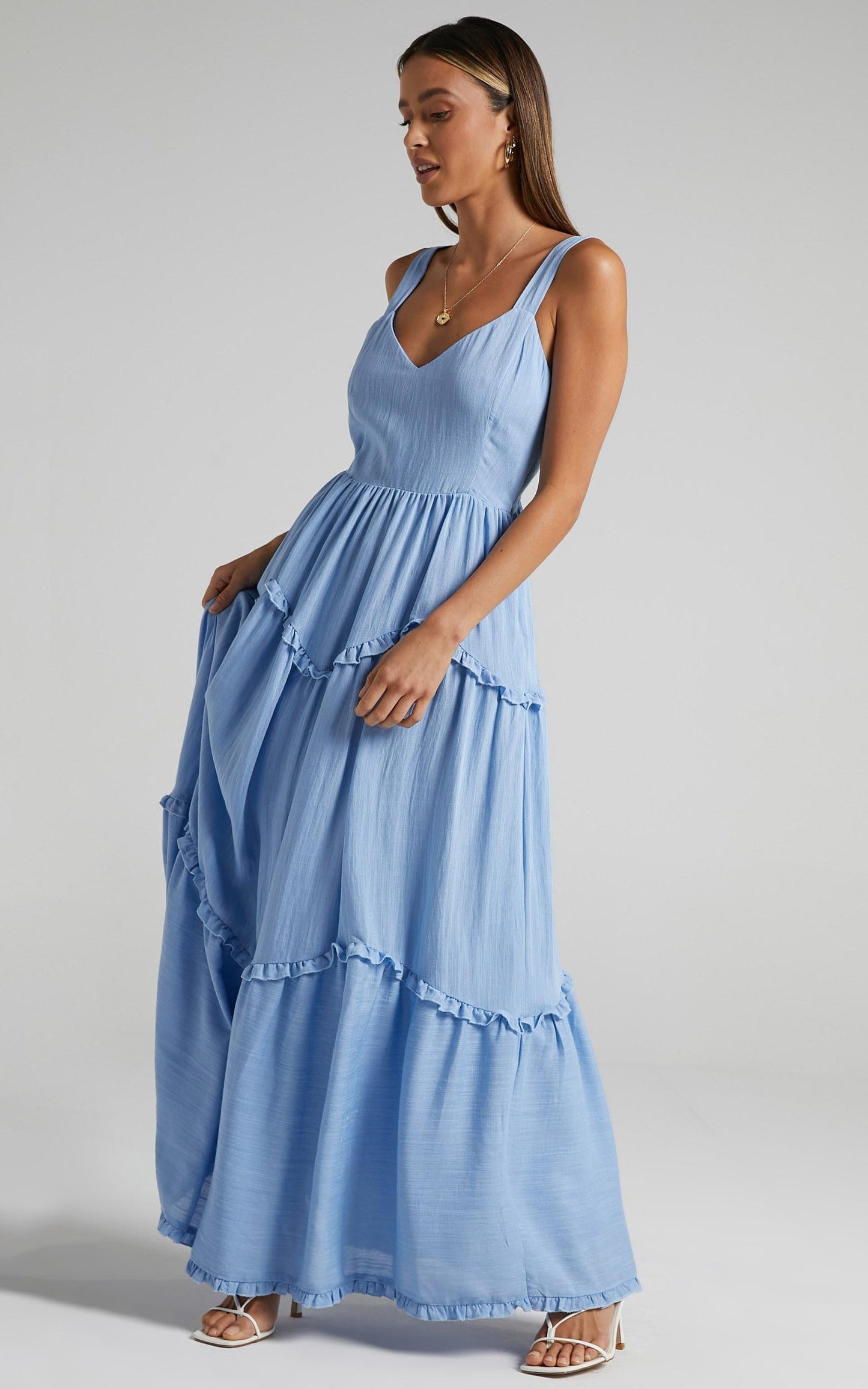 Sakura Dress in Periwinkle Blue