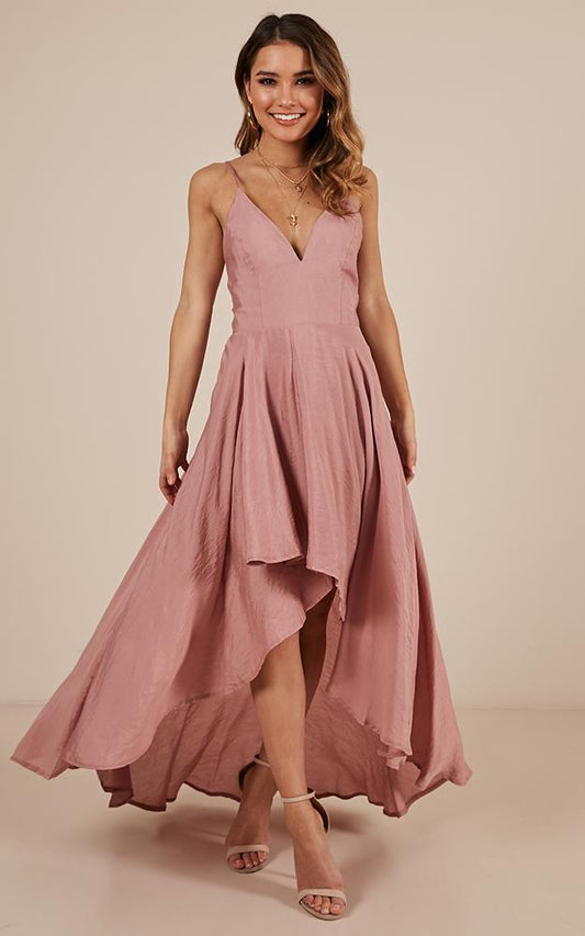Make You Smile Dress In Blush