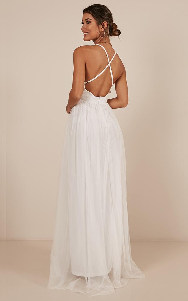 Celebrate Tonight Maxi Dress In White