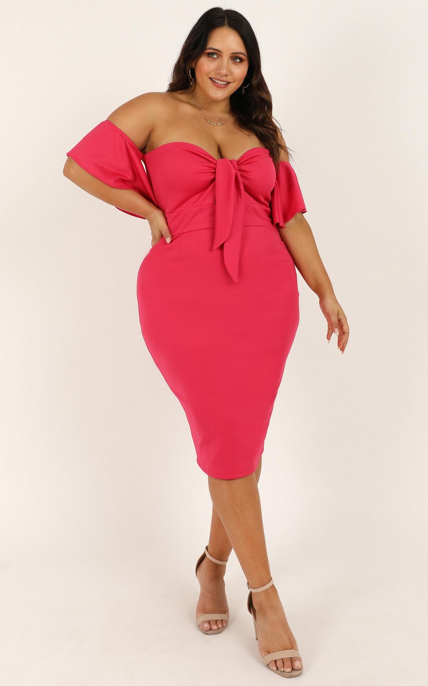 Guest Edit Dress in Berry
