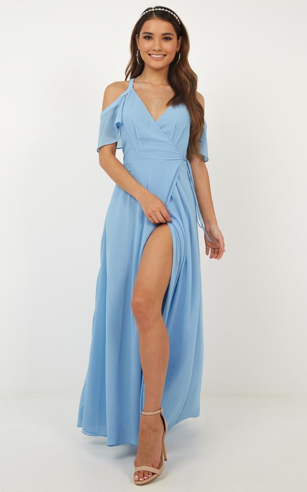 Give You My All Dress In Cornflower Blue