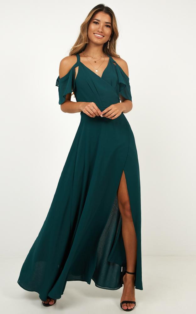 Give You My All Dress In Emerald