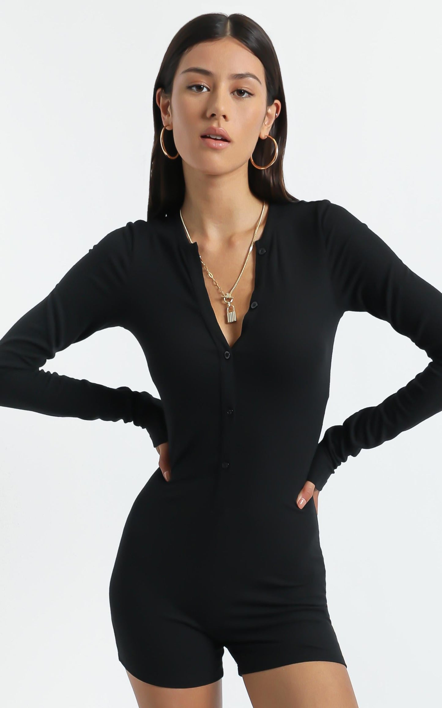 Lioness - Angel Romper in Black