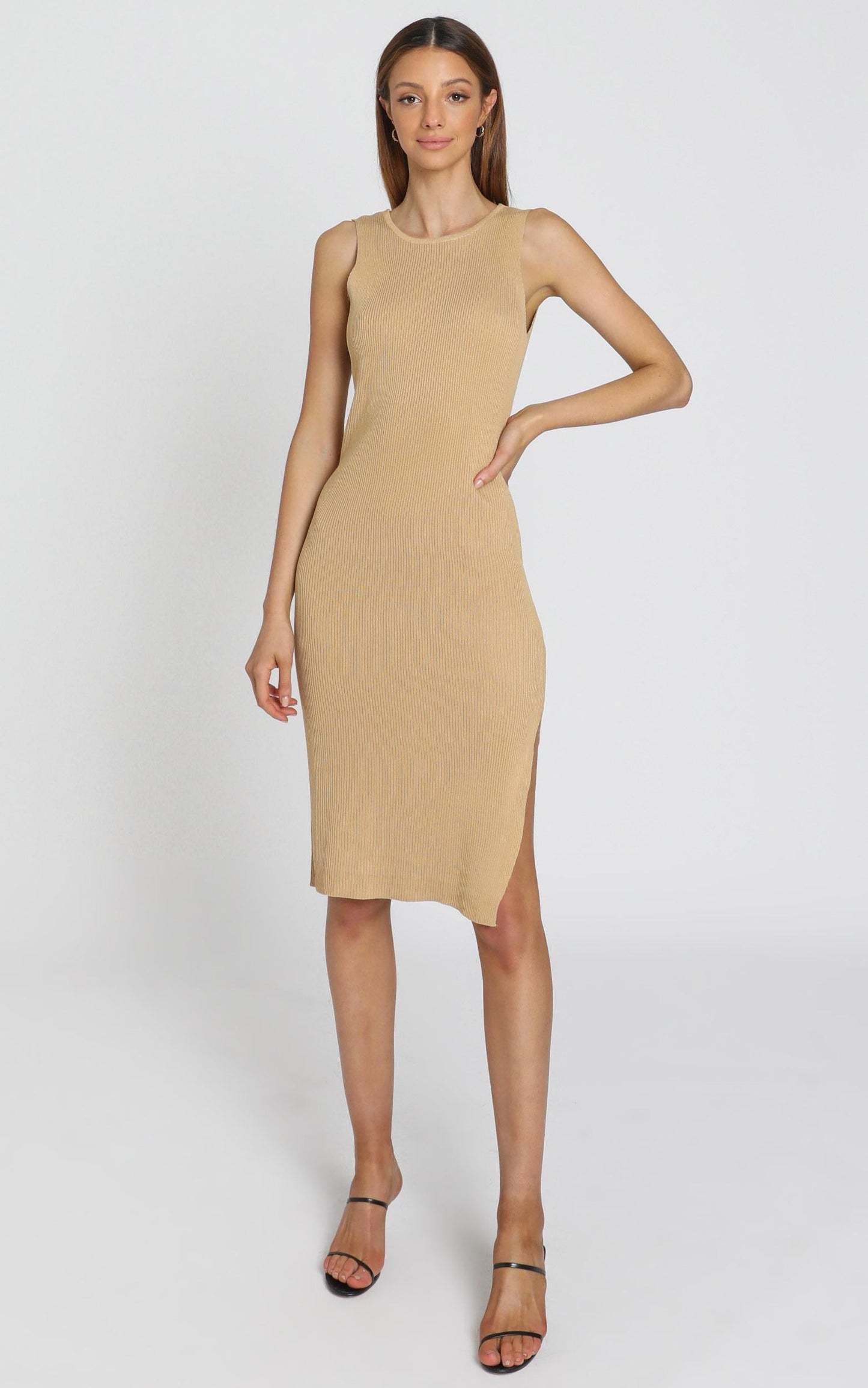 Callan Knit Dress in Mocha