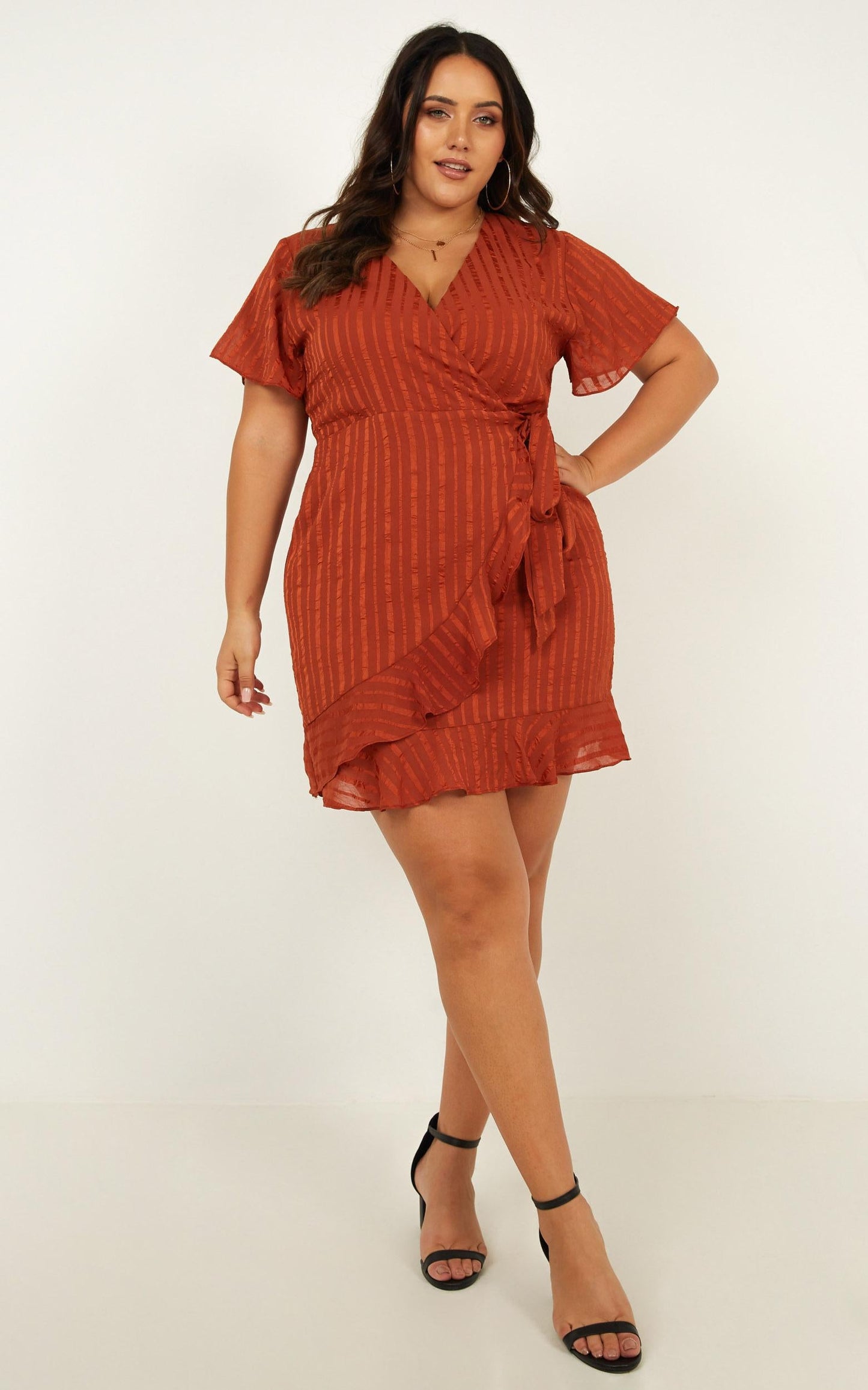 Chic Alternative Dress In Rust