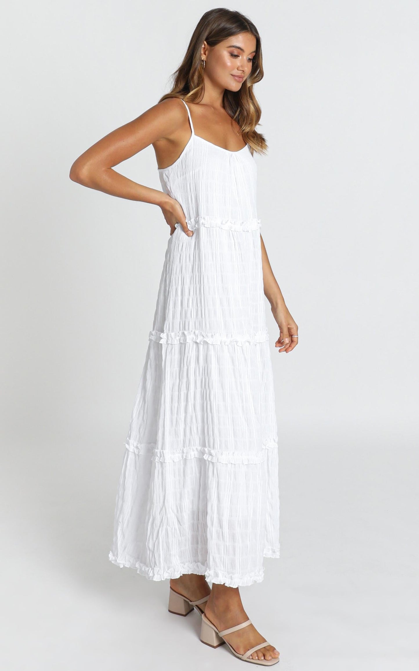 Coastal Breeze Dress in White