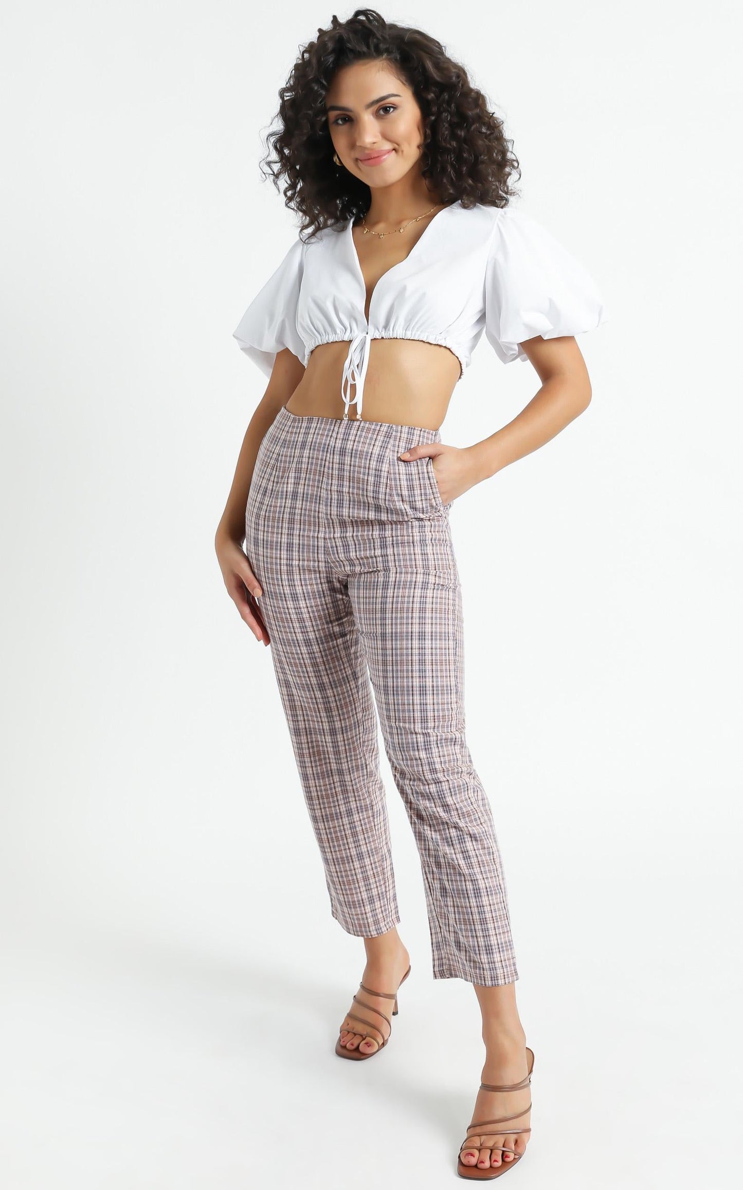 Danior Pants in Pink Check