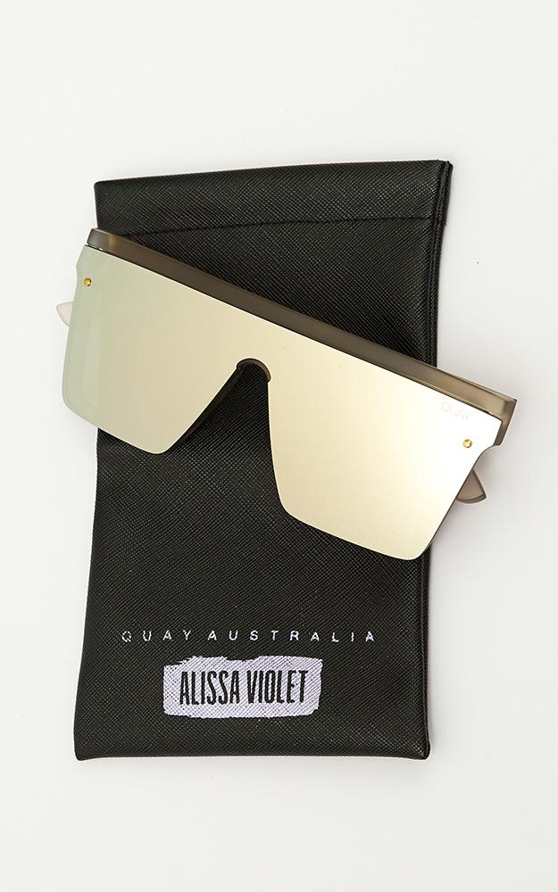 Quay - Hindsight Sunglasses In Gold