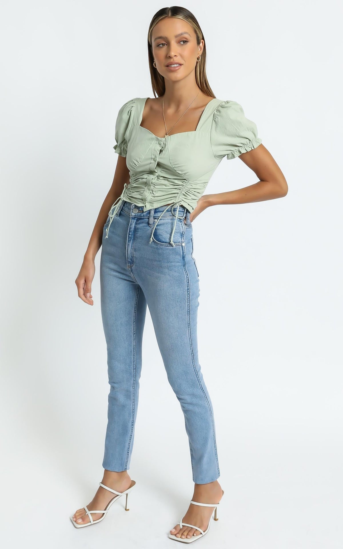 Hunter Top in Sage