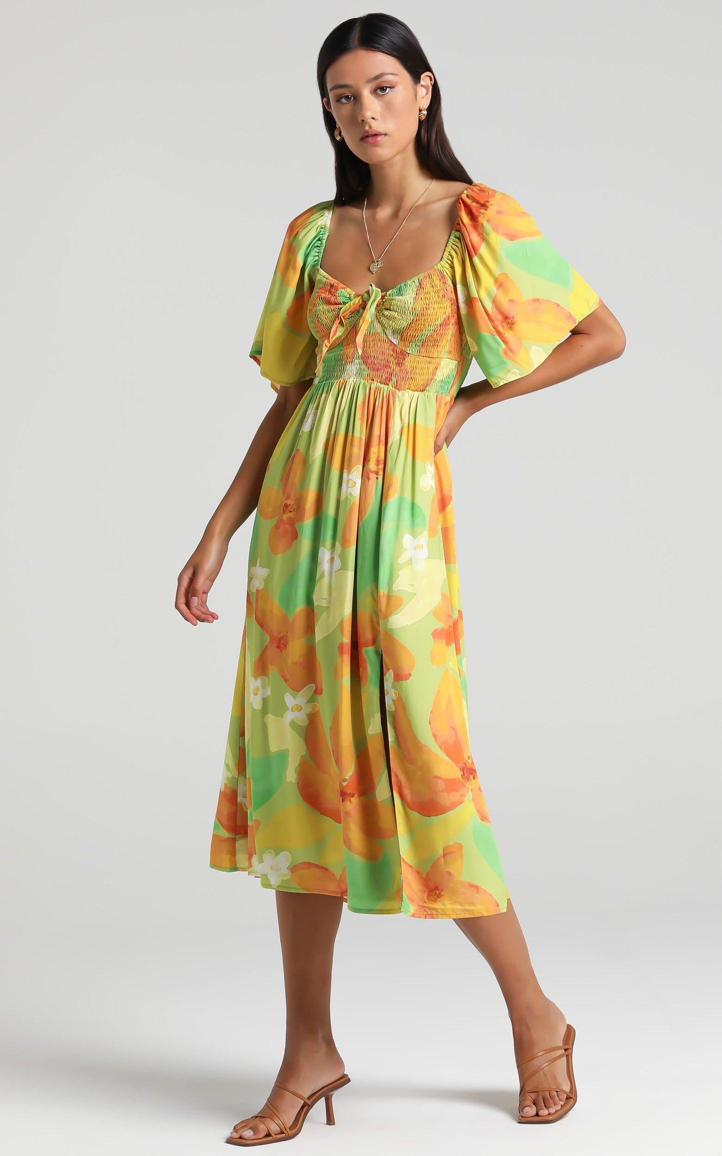 Juan Dress in Tropical Floral