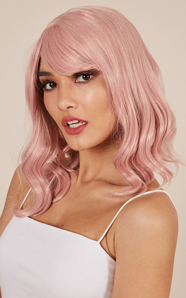 Katy Synthetic wig in rose