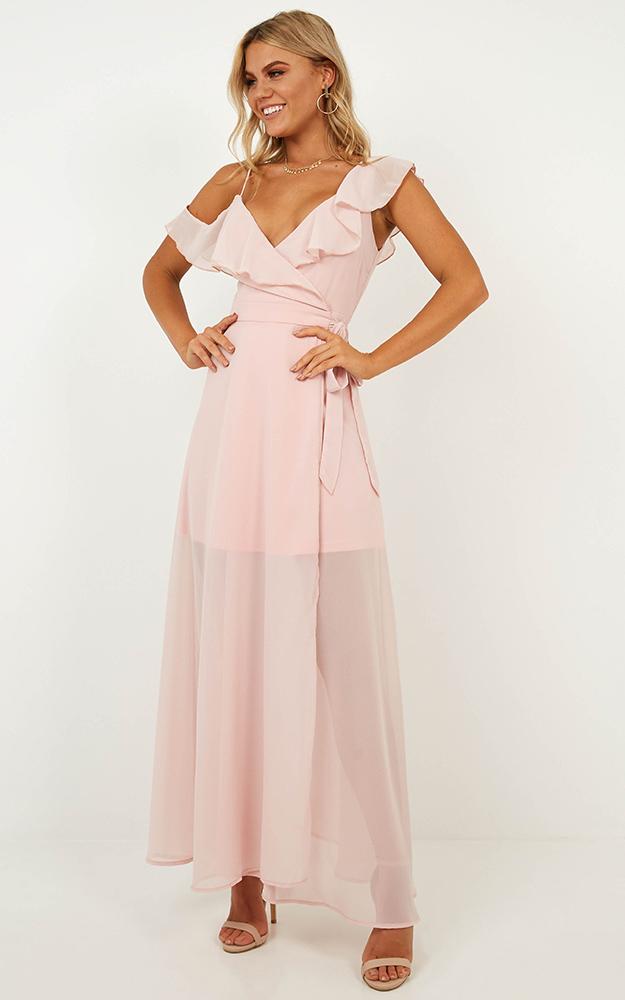 Luxury Life Maxi Dress In Blush