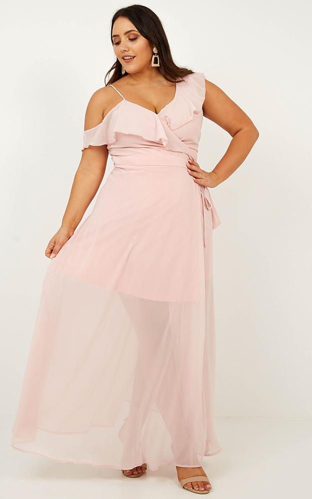 Luxury Life Maxi Dress In Blush