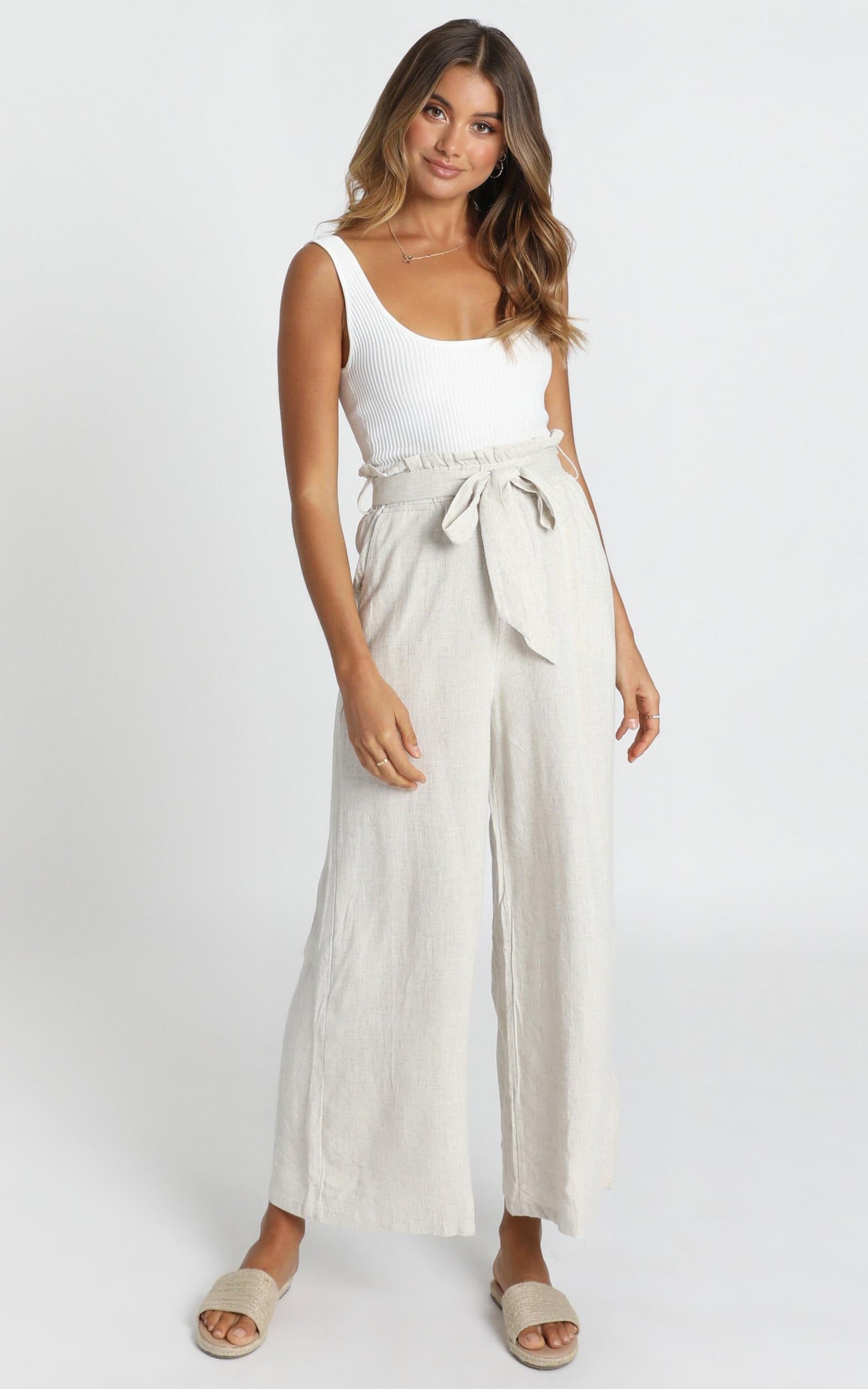 Material Girl Pants In Beige