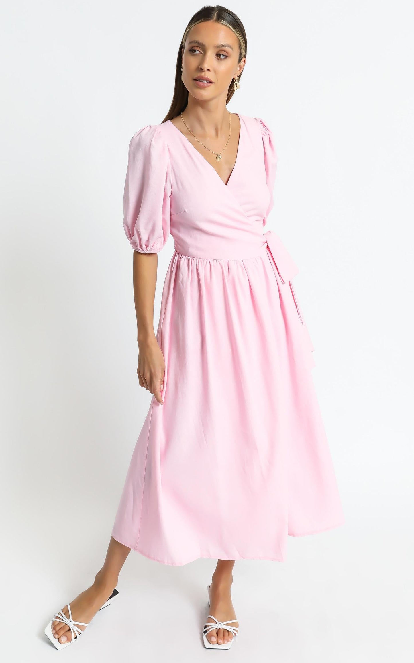 Morgandy Dress in Pink