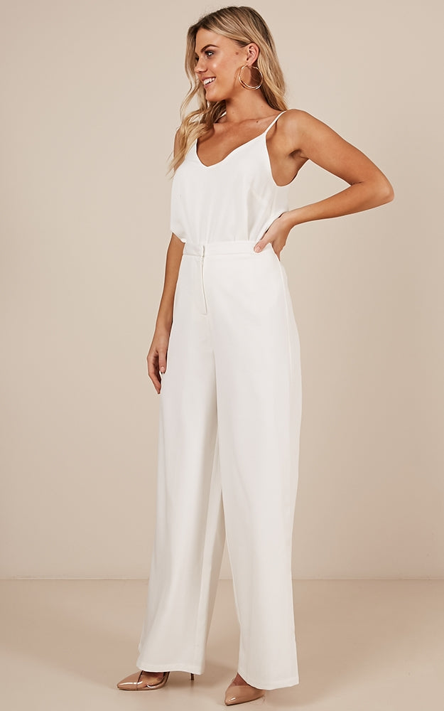 Not Just A Pretty Face Pants In White