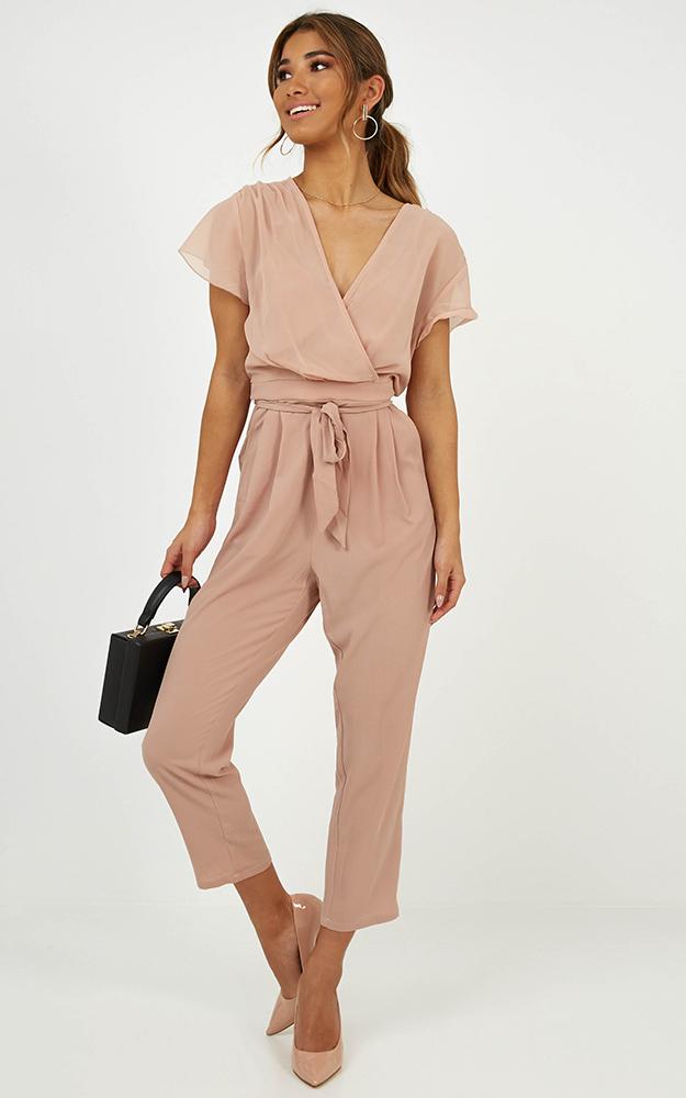 No Limits Jumpsuit In Mocha
