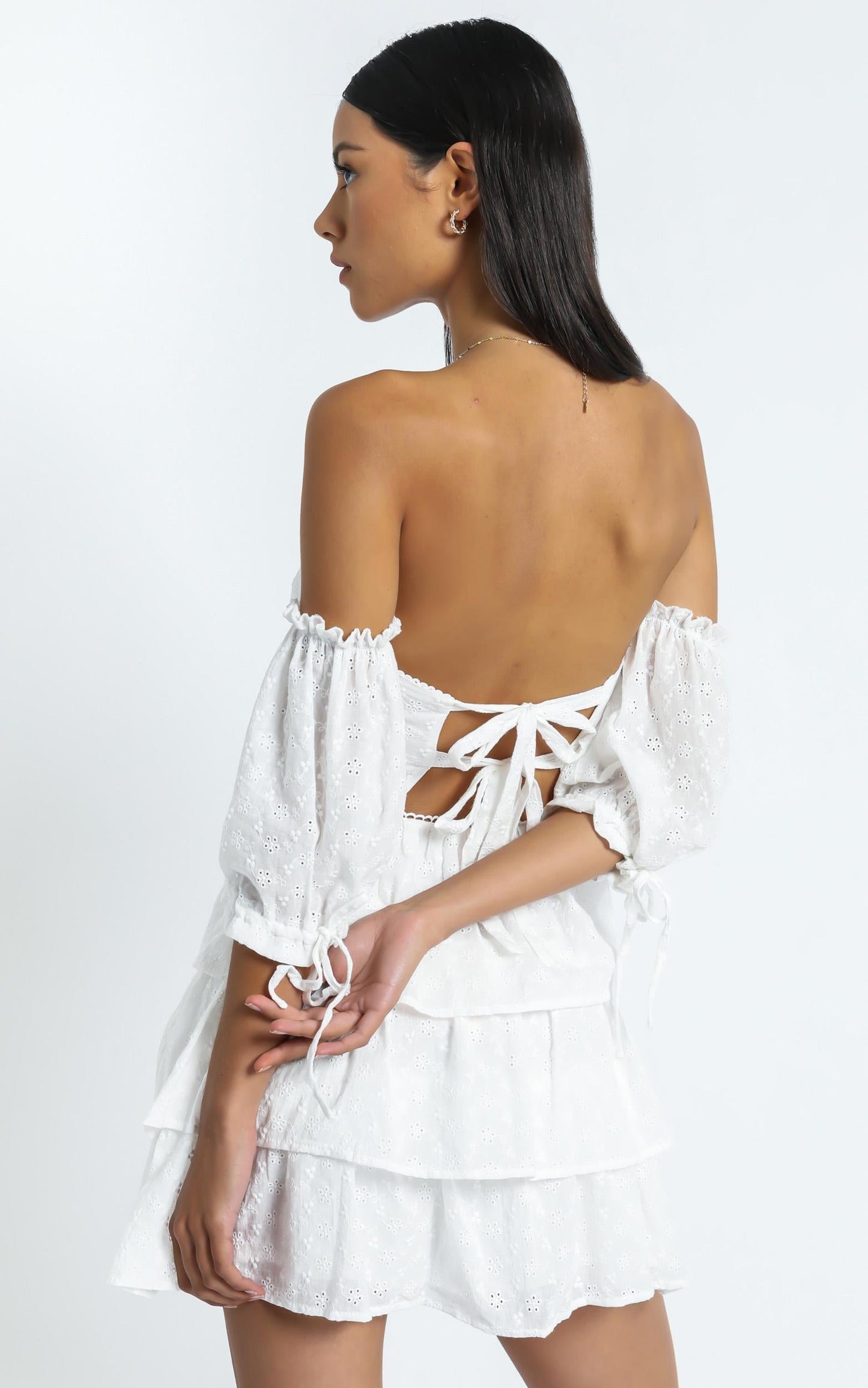 Ora Dress in White
