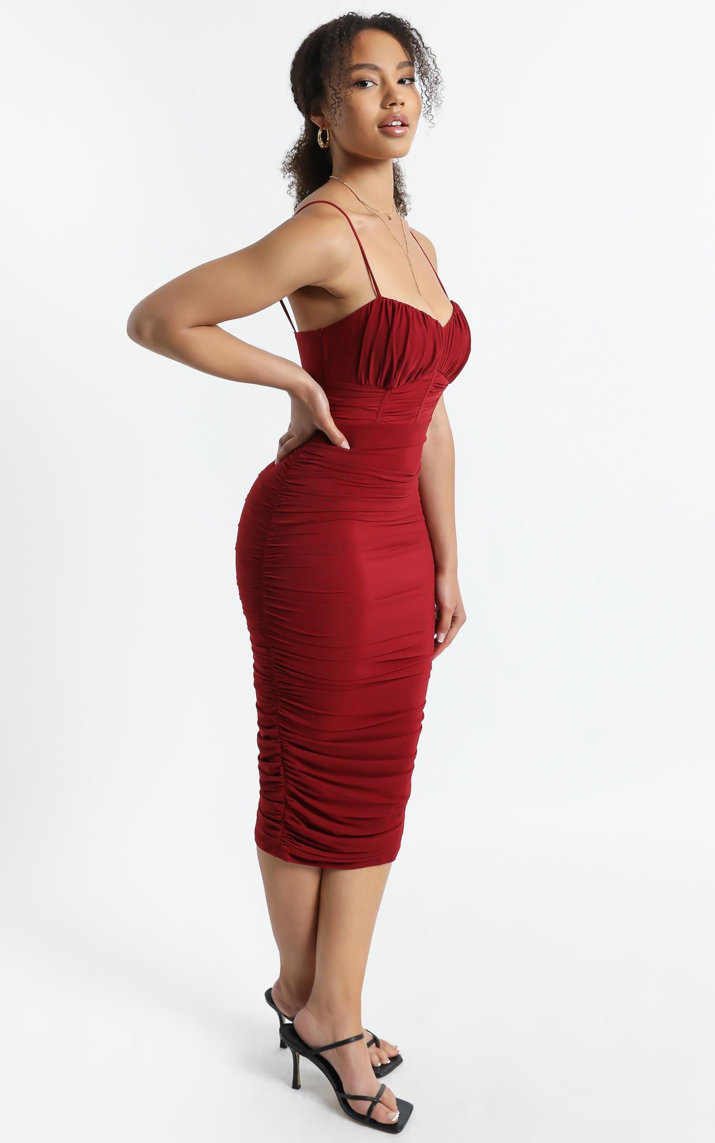 Periwinkle Dress In Wine