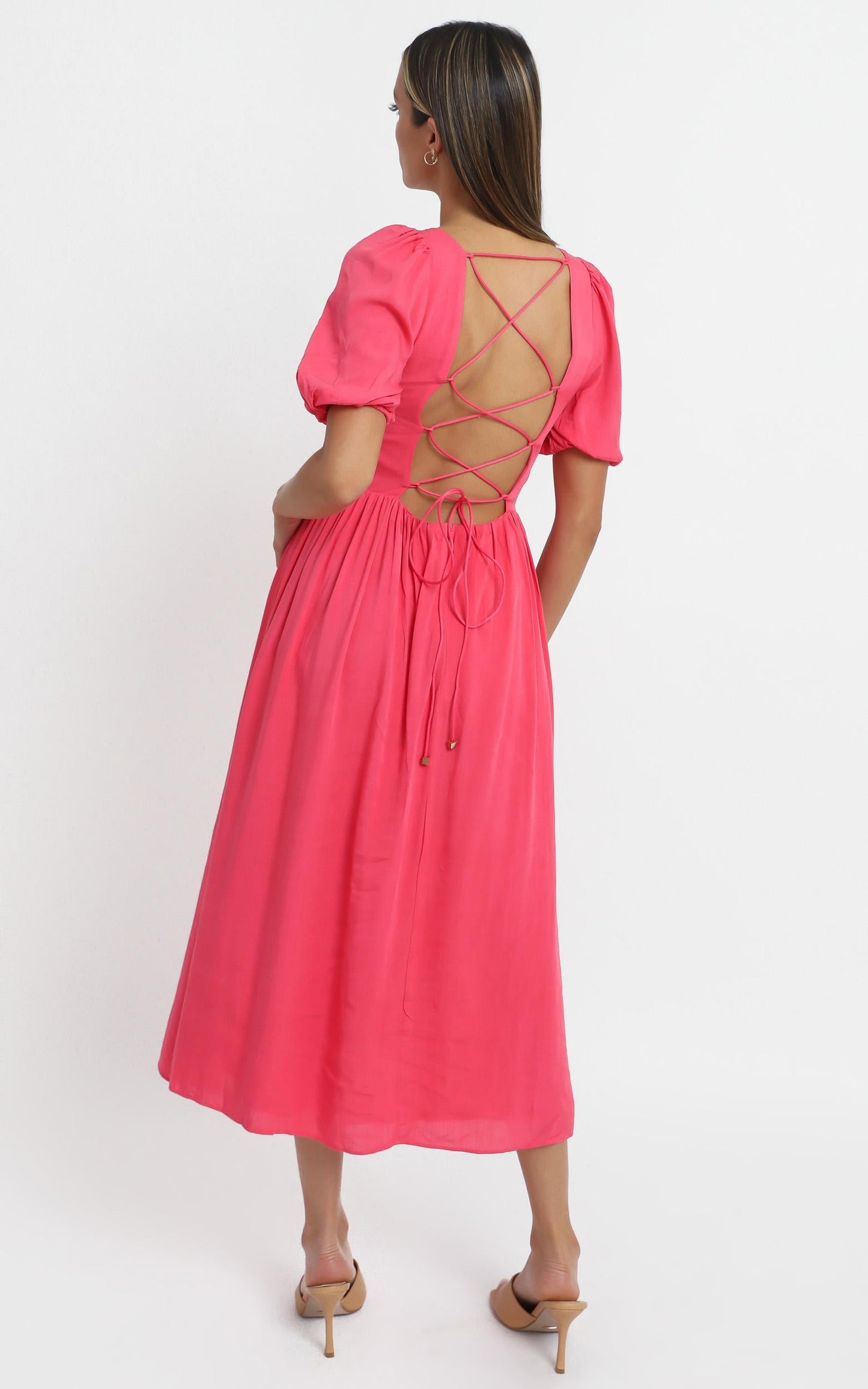 Poppy Dress in Hot Pink