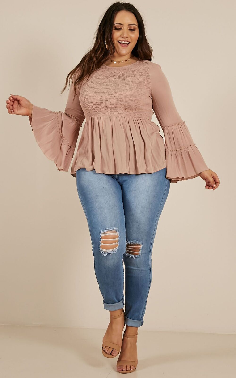 Whatever Works Top In Mocha