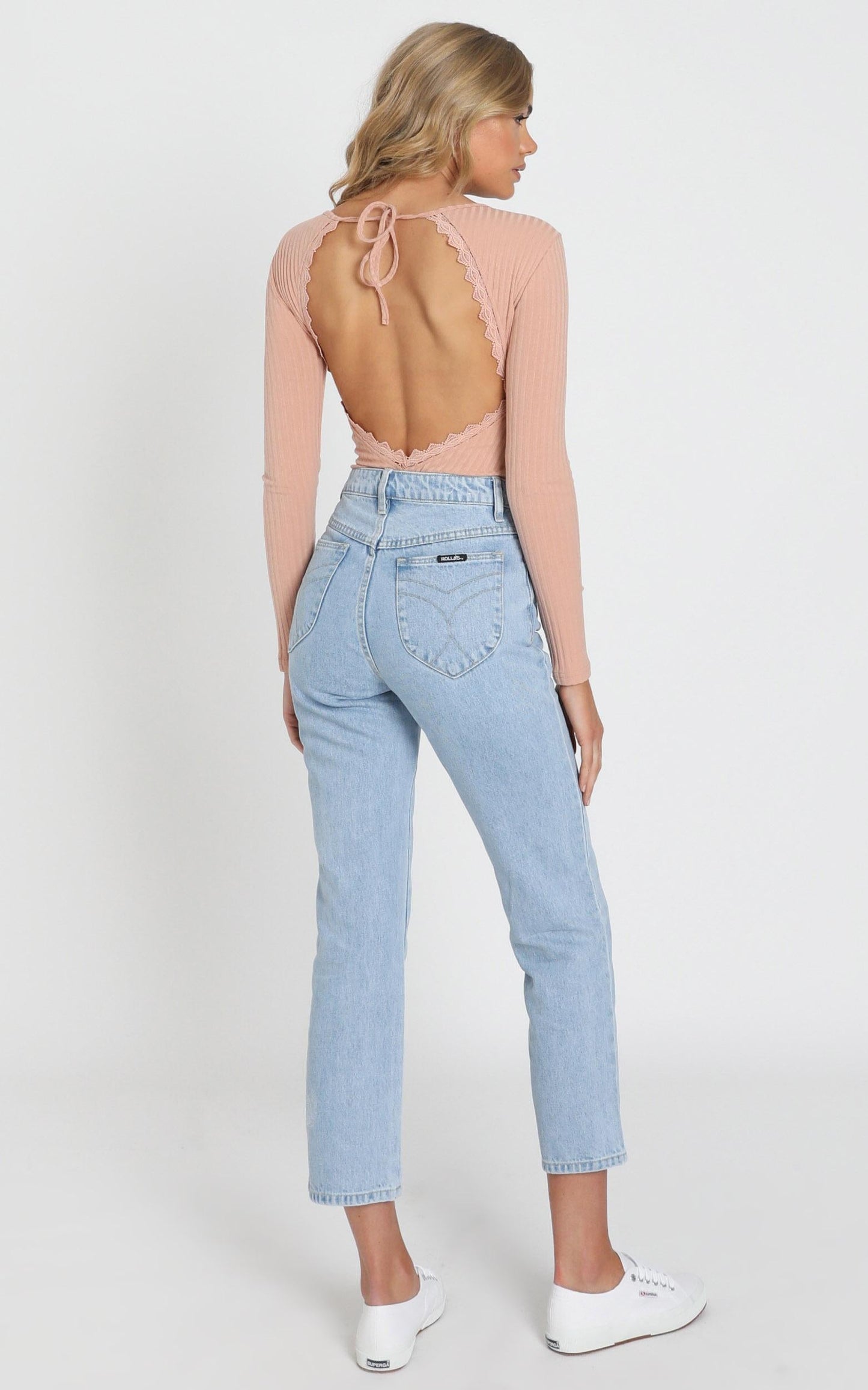 Rollas - Original Straight Jean in Sunday Blue