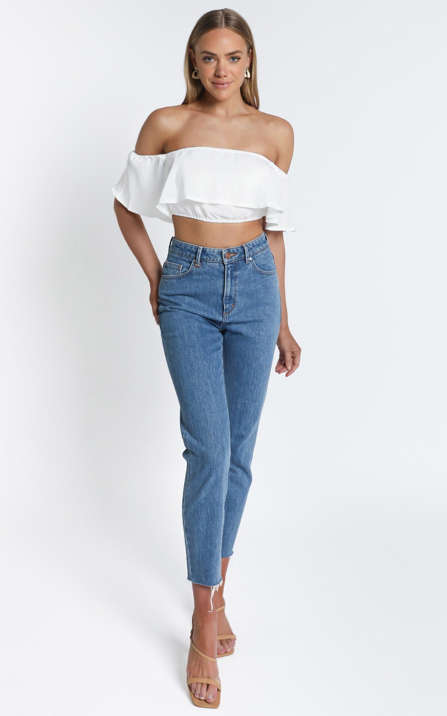 Favourite Thing Crop Top in White