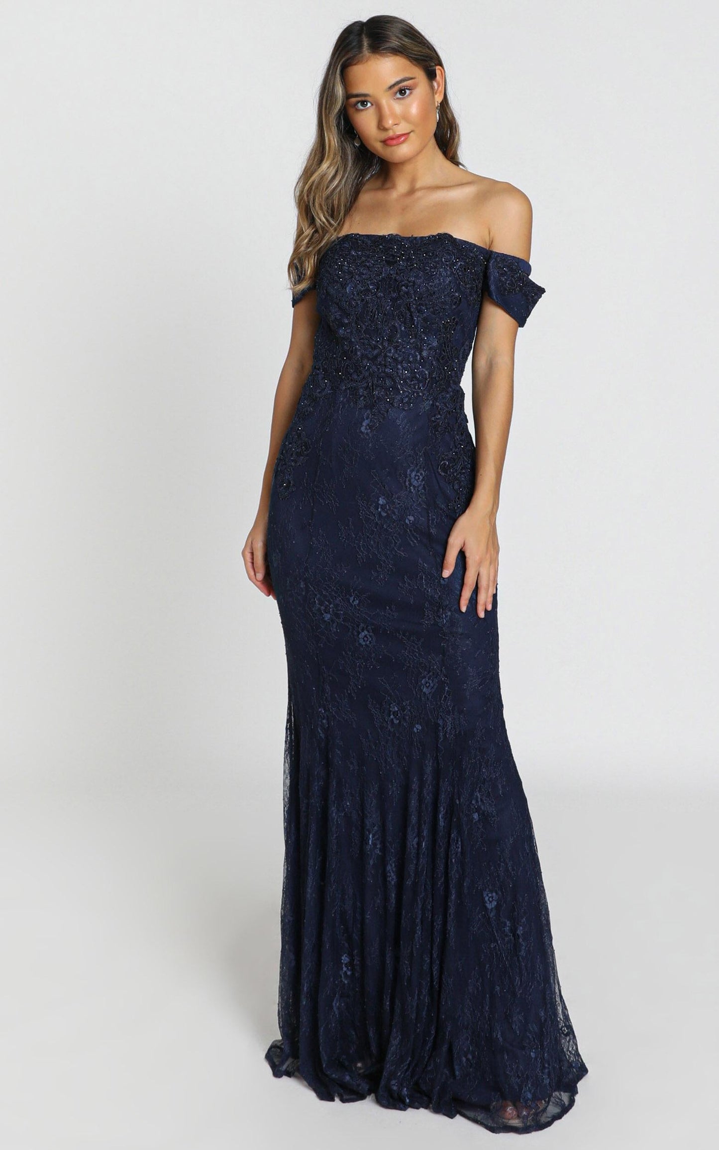 San Pedro Dress in navy